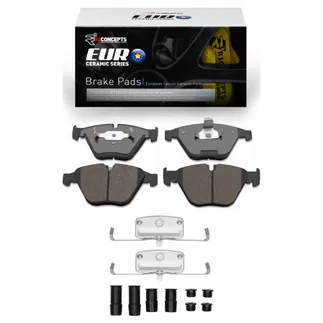 R1 Concepts 2600-0918-01 Euro Ceramic Pads & Hardware Kit